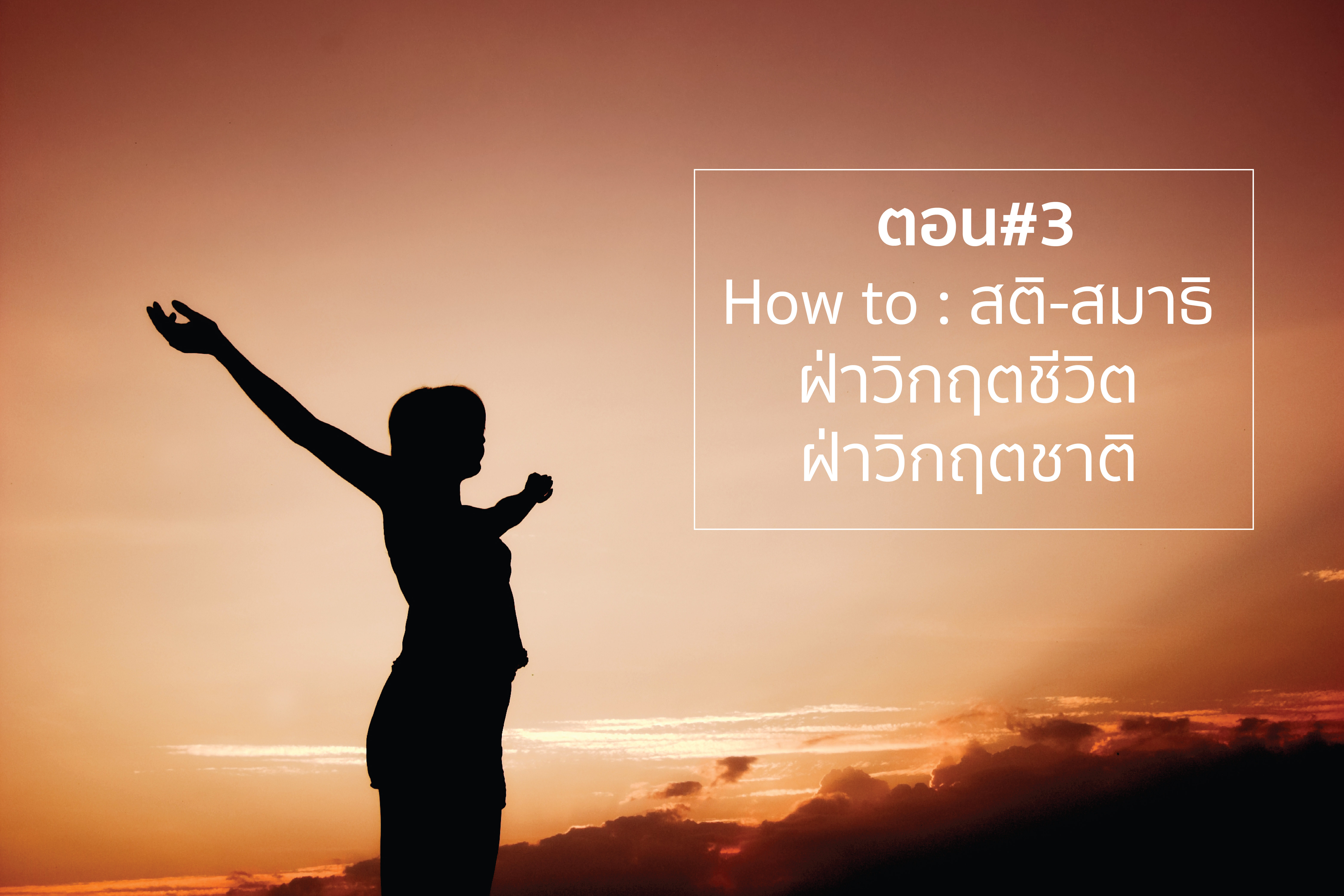 ตอน#3  How to : สติ-สมาธิ ฝ่าวิกฤตชีวิต  ฝ่าวิกฤตชาติ 